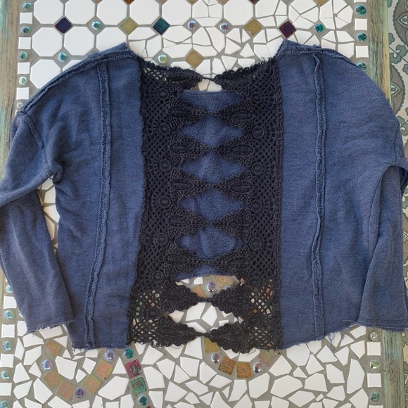 🌿BLUE Free People Sweater🌿 - Picture 6 of 7